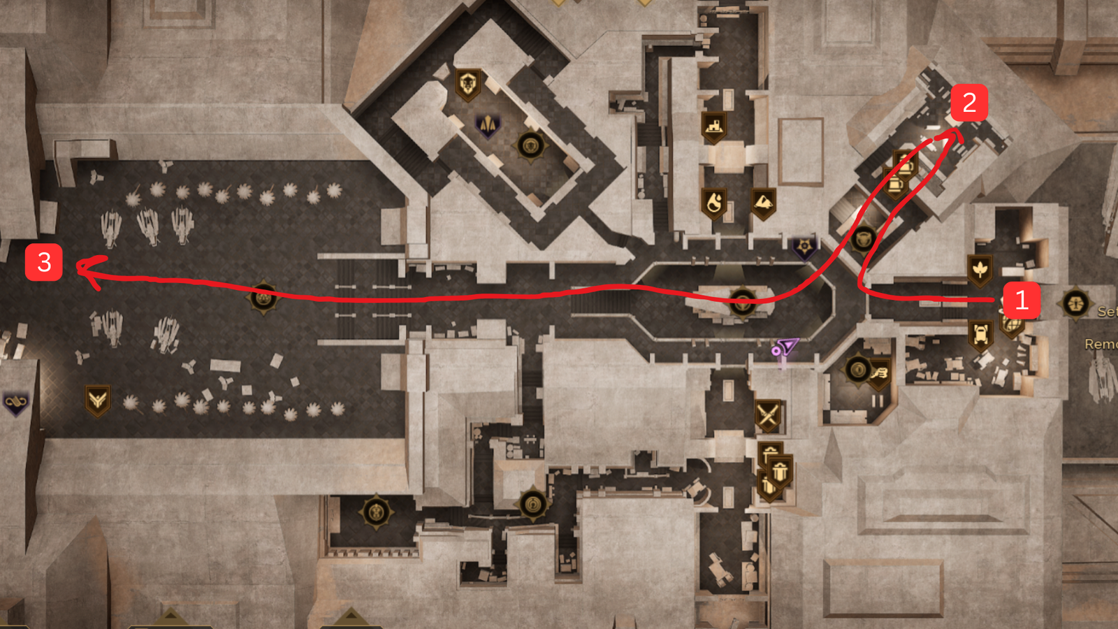 Dune Game Map of Arrakeen