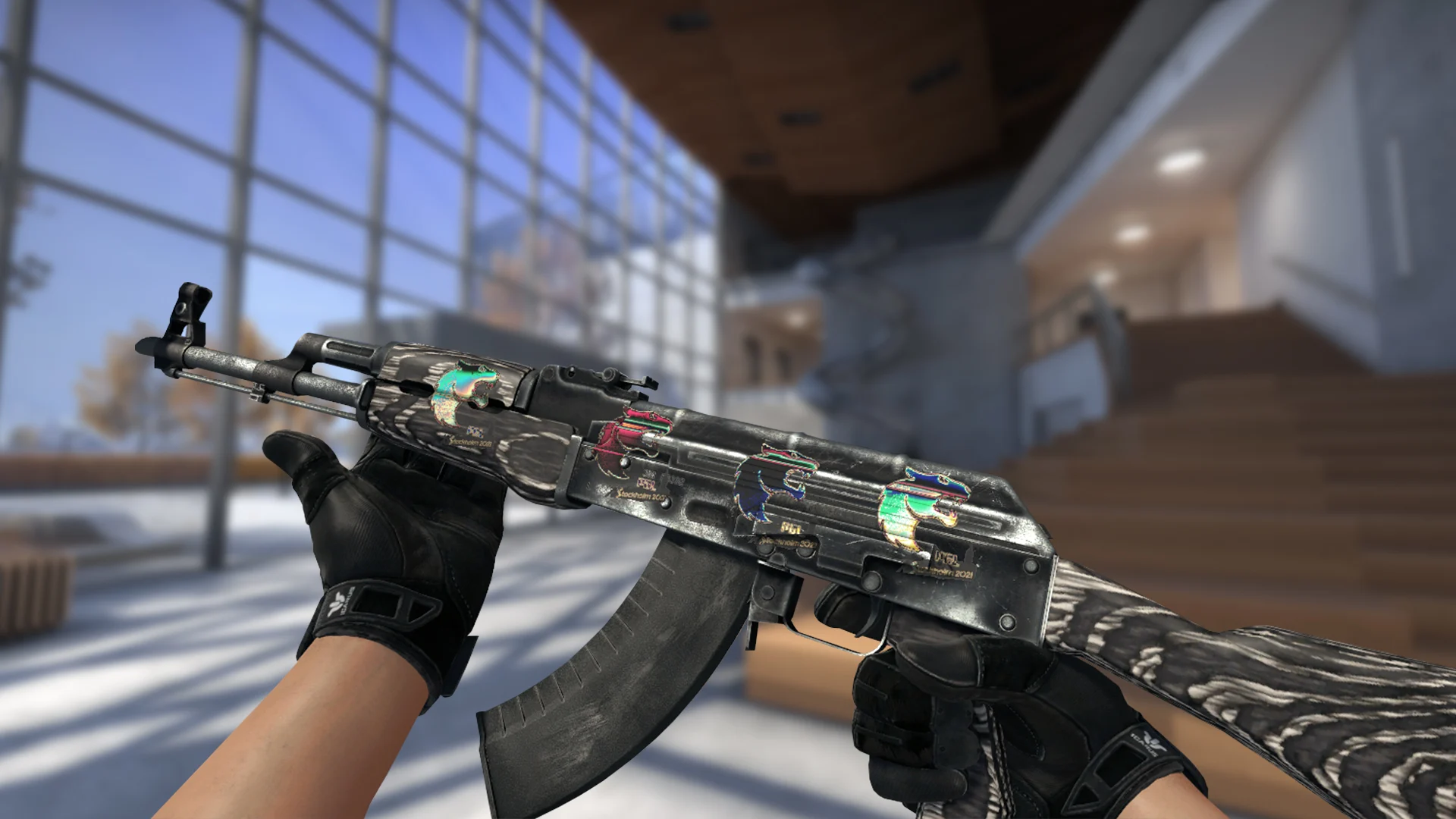 Black Stickers CS2 Players Unfgaming