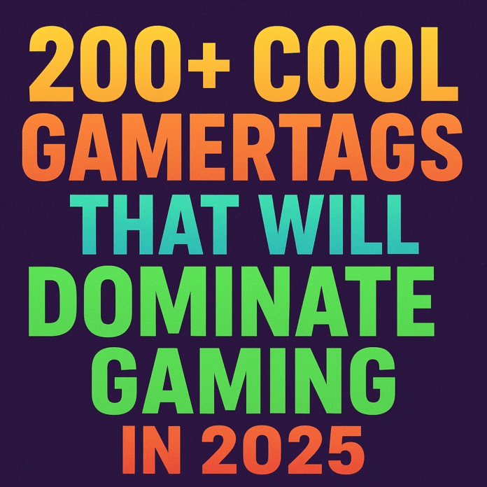 200+ Cool Gamertags That Will Dominate Gaming in 2025 Cool Gamertags